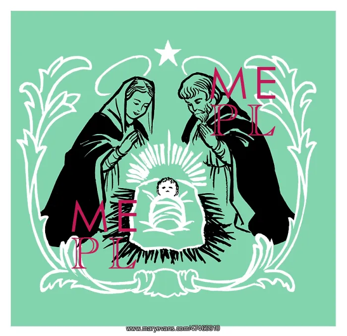 : Mary and Joseph at the Crib : Mary and Joseph at the Crib