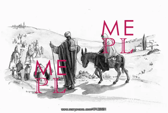 : Mary and Joseph set out for Bethlehem : Mary and Joseph set out for Bethlehem