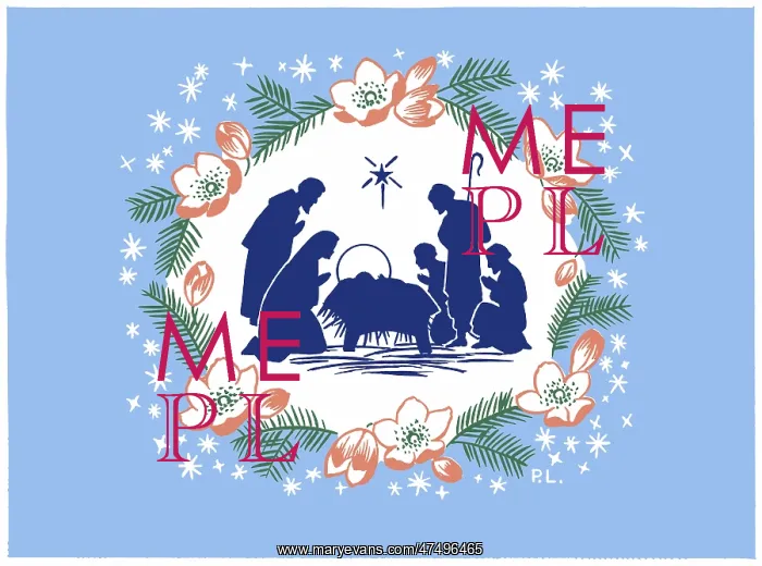 : Mary, Joseph and shepherds around Holy Crib : Mary, Joseph and shepherds around Holy Crib