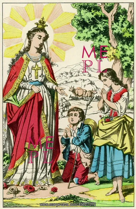 : MARY AT LA SALETTE : MARY AT LA SALETTE