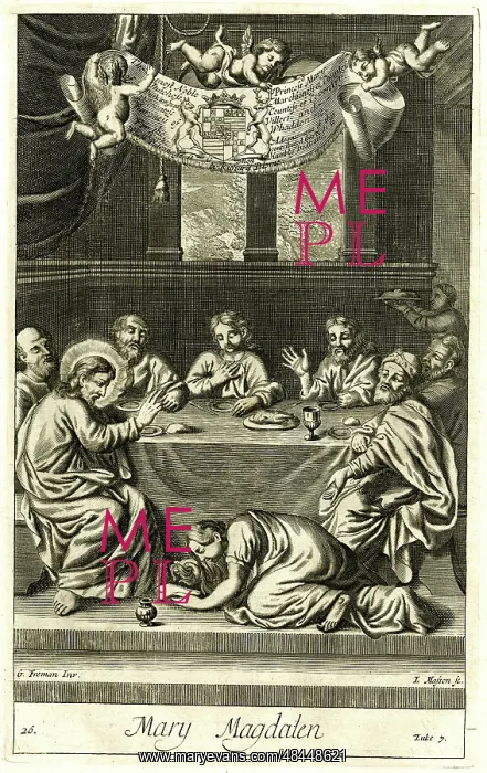 : Mary Magdalen, Jesus and the Disciples : Mary Magdalen, Jesus and the Disciples