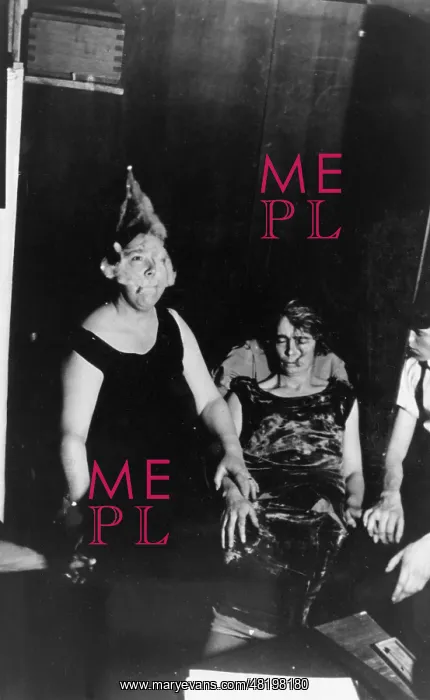 : Mary Marshall, medium, with ectoplasm, Winnipeg, Canada : Mary Marshall, medium, with ectoplasm, Winnipeg, Canada