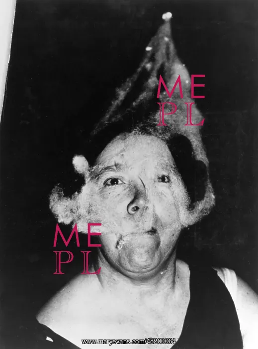 : Mary Marshall, medium, with ectoplasm, Winnipeg, Canada : Mary Marshall, medium, with ectoplasm, Winnipeg, Canada