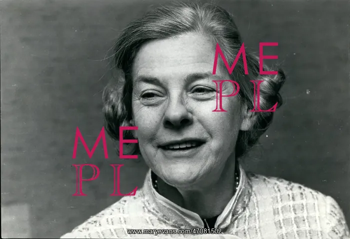 : Mary McCarthy, American novelist, at press conference : Mary McCarthy, American novelist, at press conference