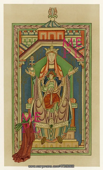 : MARY IN OLD MANUSCRIPT : MARY IN OLD MANUSCRIPT