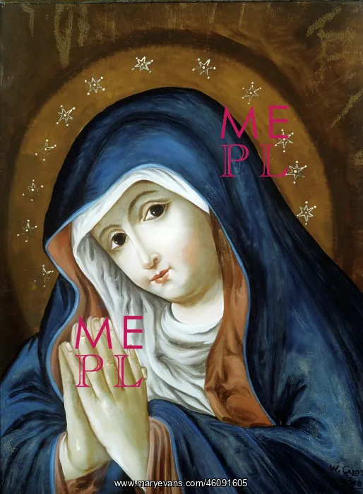 : Mary praying, after the Seehauser Muttergottes : Mary praying, after the Seehauser Muttergottes