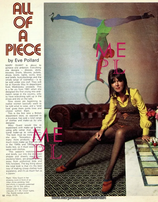: Mary Quant, fashion designer : Mary Quant, fashion designer