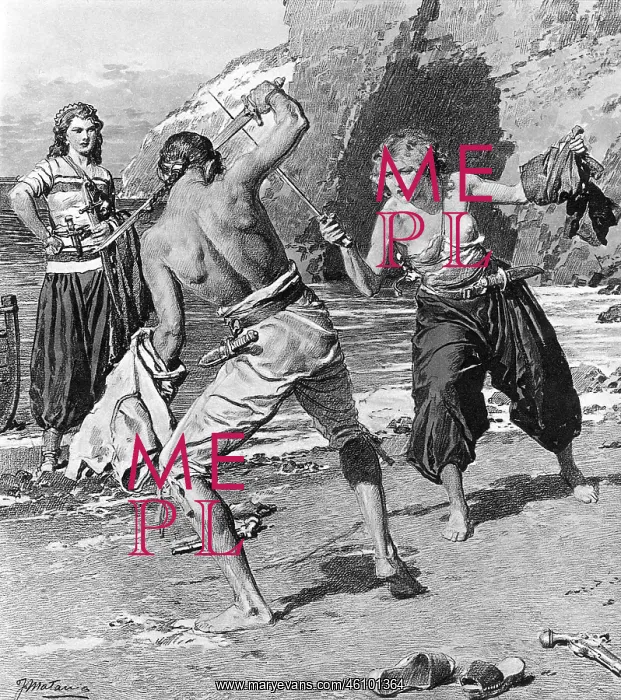  : Mary Read fights male pirate