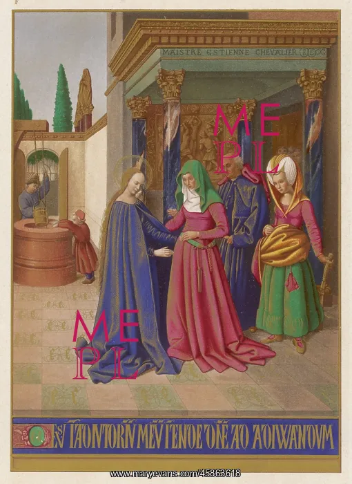 : MARY VISITS ELIZABETH : MARY VISITS ELIZABETH