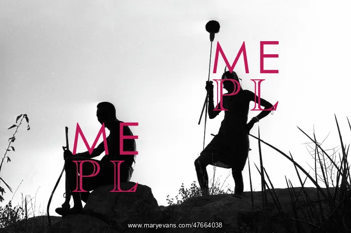 : Masai, Kenya, silhouette : Masai, Kenya, silhouette