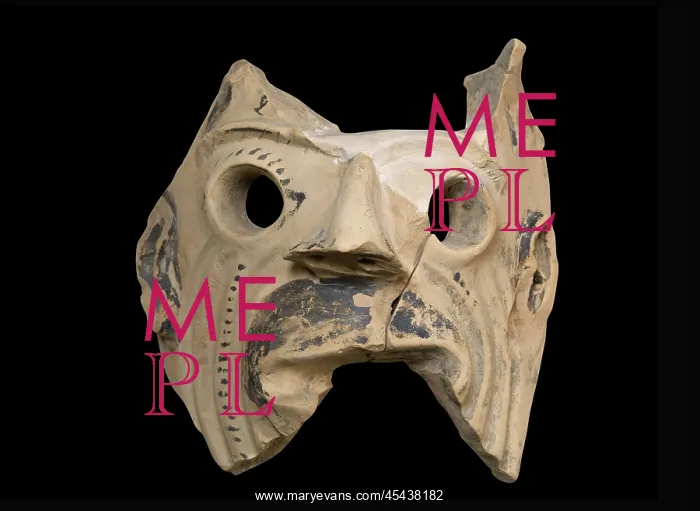 : Mask, Archaeological Museum of Sparta, Sparta, Laconia : Mask, Archaeological Museum of Sparta, Sparta, Laconia