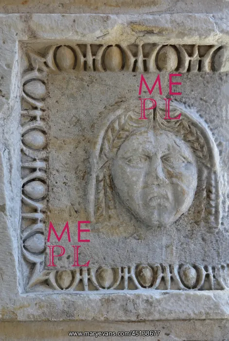 : Mask, Theatre, Aspendos, Turkey : Mask, Theatre, Aspendos, Turkey