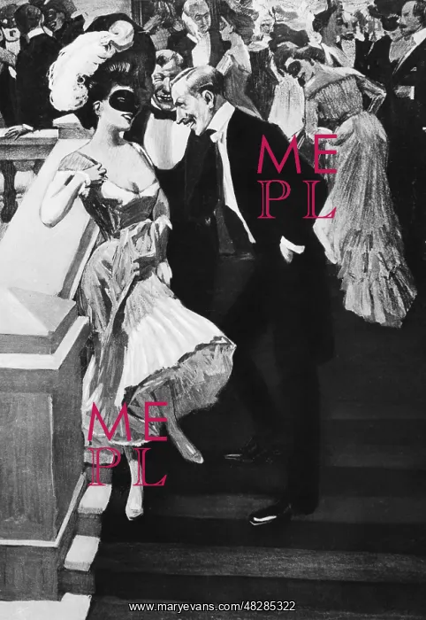  : A masked ball, around 1900