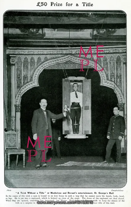  : Maskelyne and Devant performing trick 1906