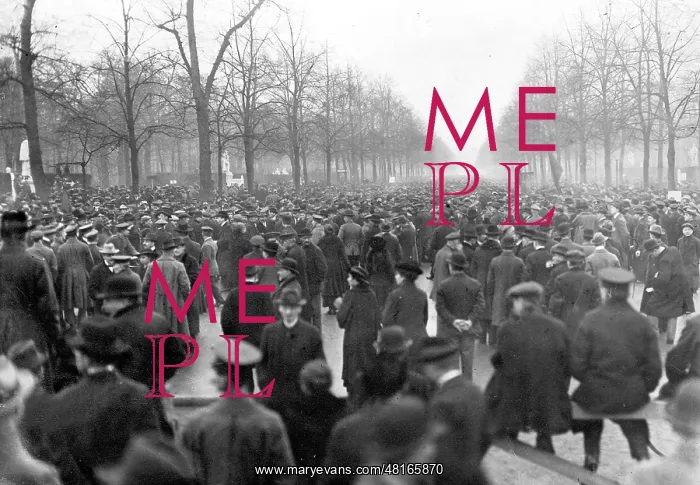 : Mass demonstration of workers in Berlin, 1919 : Mass demonstration of workers in Berlin, 1919