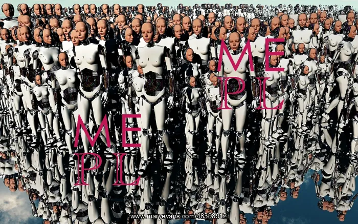 : A mass gathering of female like Androids : A mass gathering of female like Androids