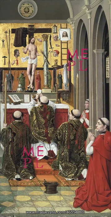  : Mass of Saint Gregory. 15th c. Attributed to Juan