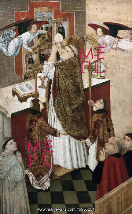 : Mass of St. Martin. 15th c. Castilian school : Mass of St. Martin. 15th c. Castilian school