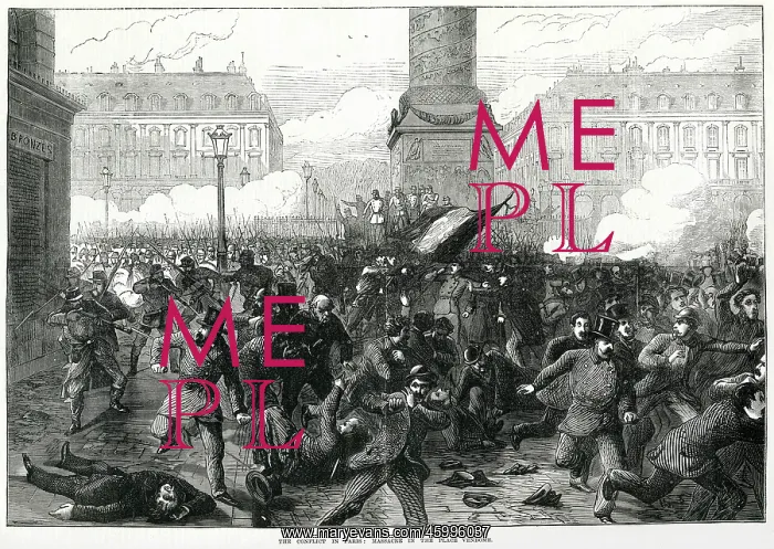 : Massacre in the Place Vendome; Paris Commune 1871 : Massacre in the Place Vendome; Paris Commune 1871