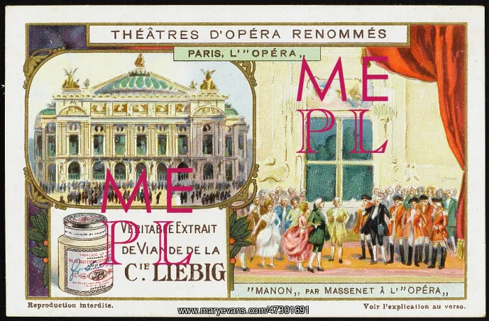  : Massenet - Manon - Liebig
