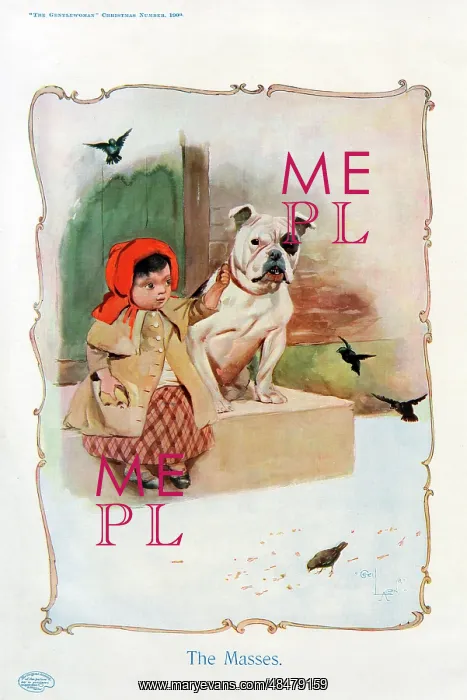 : The Masses - girl and dog : The Masses - girl and dog
