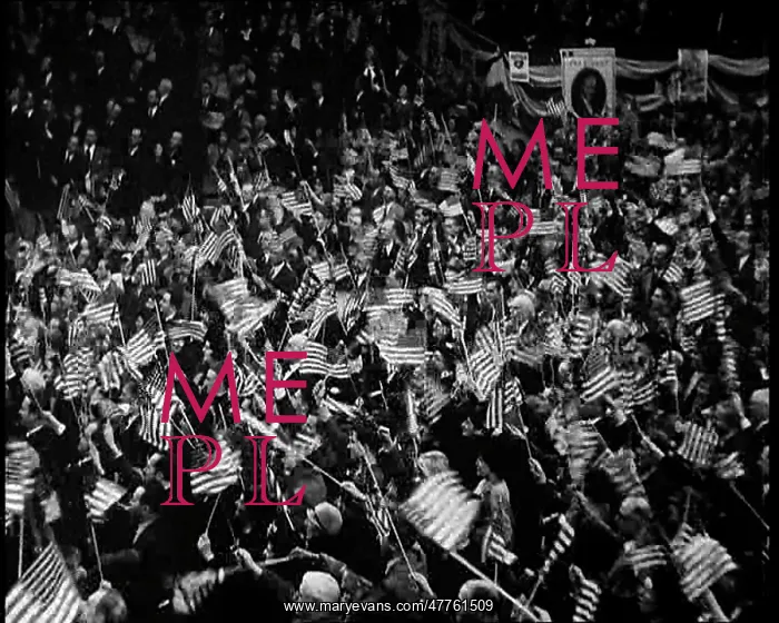 : Masses of President Herbert Hoover's Supporters : Masses of President Herbert Hoover's Supporters