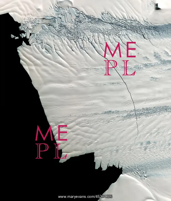 : Massive crack across the Pine Island Glacier. ? : Massive crack across the Pine Island Glacier. ?