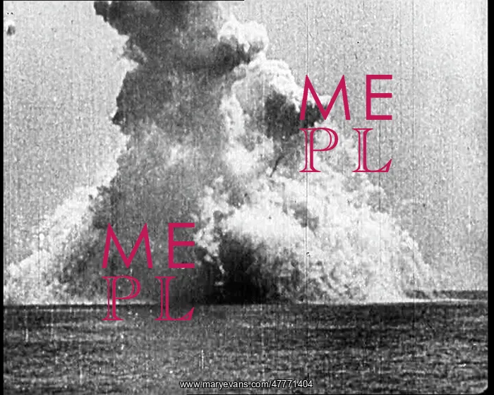  : A Massive Explosion Emanating From A Ship Whose