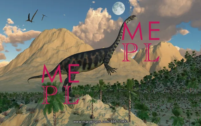 : A Massospondylus dinosaur : A Massospondylus dinosaur