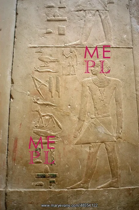 : Mastaba of Ptahhotep and Akhethotep. Polychrome relief. Egyp : Mastaba of Ptahhotep and Akhethotep. Polychrome relief. Egyp