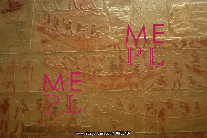  : Mastaba of Ti. Interior. Egypt