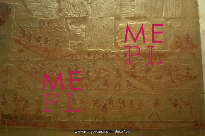: Mastaba of Ti. Interior. Egypt : Mastaba of Ti. Interior. Egypt