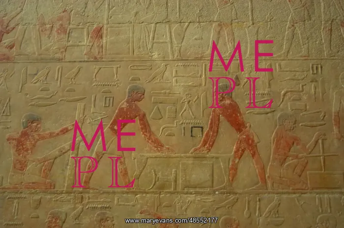: Mastaba of Ti. Interior. Egypt : Mastaba of Ti. Interior. Egypt