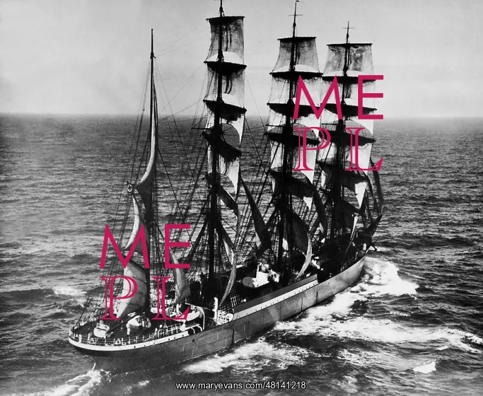 : Four masted sailing ship Commodore Johnsen, 1936 : Four masted sailing ship Commodore Johnsen, 1936