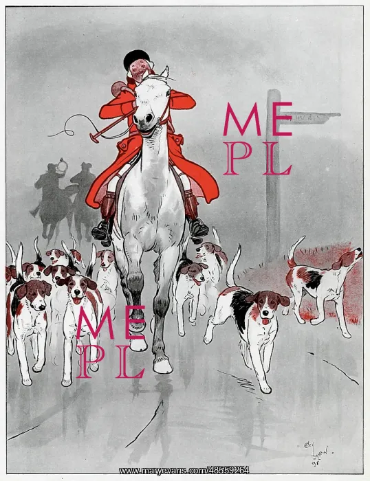 : The Master foxhound by Cecil Aldin : The Master foxhound by Cecil Aldin