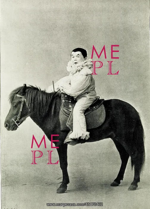  : Master Franz Ebert, German actor-comedian on a pony