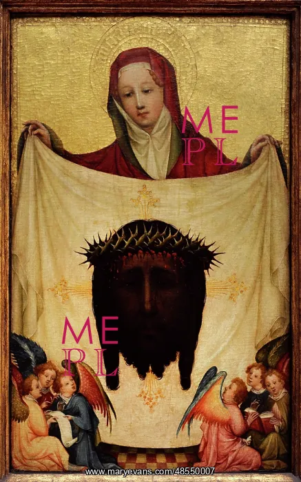 : Master of Saint Veronica. St. Veronica with the Holy Kerchie : Master of Saint Veronica. St. Veronica with the Holy Kerchie