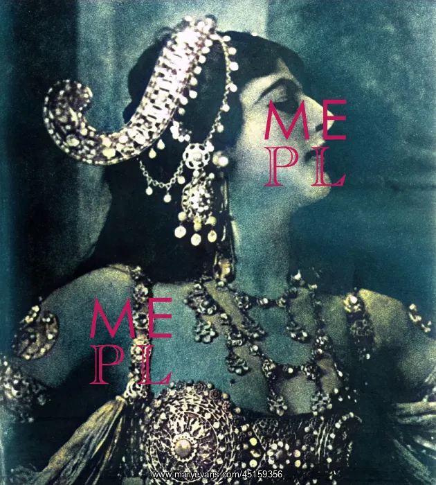 : Mata Hari in costume for Dagger Dance : Mata Hari in costume for Dagger Dance