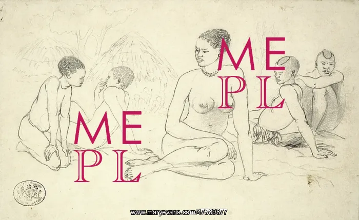 : Matabele relaxing in front of their homes, c. 1869 : Matabele relaxing in front of their homes, c. 1869