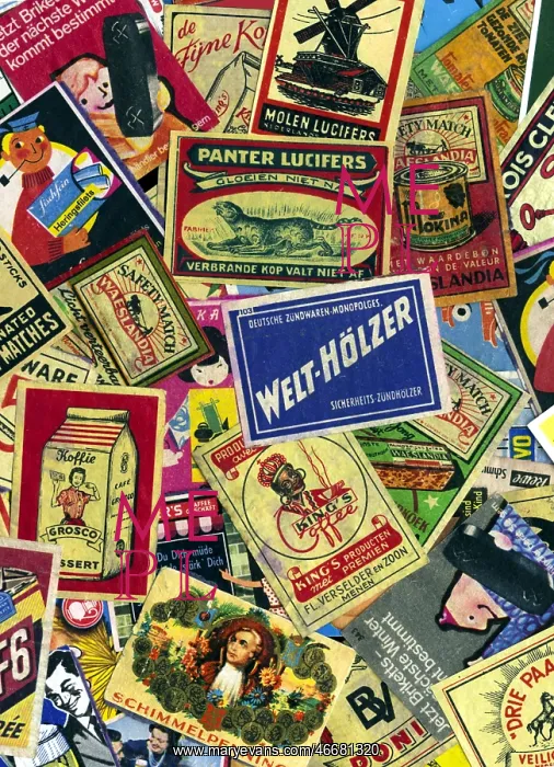  : Matches labels from matchboxes