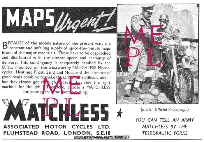 : Matchless Army Motor Cycles : Matchless Army Motor Cycles