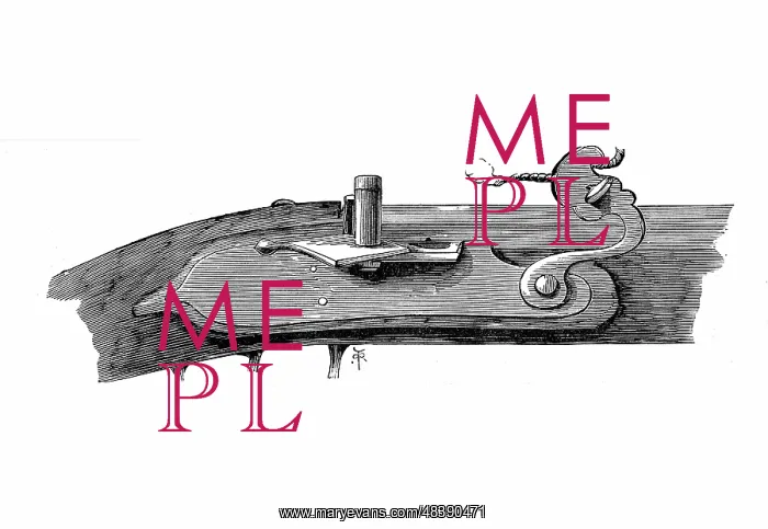 : A Matchlock mechanism in use on British firearms : A Matchlock mechanism in use on British firearms