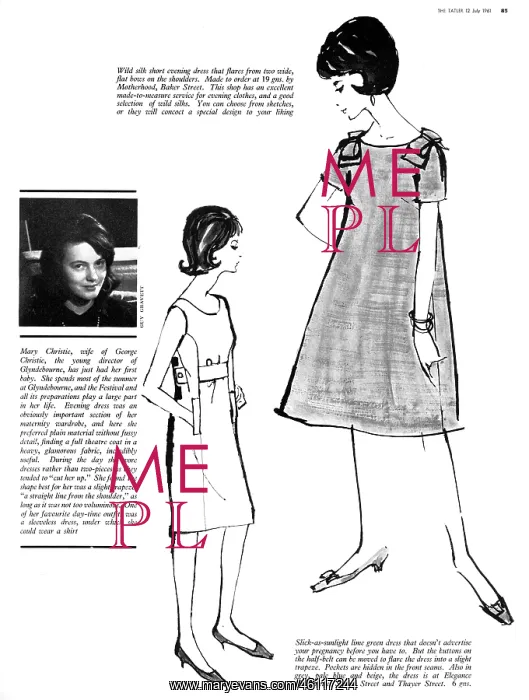 : Maternity fashion, 1961 : Maternity fashion, 1961