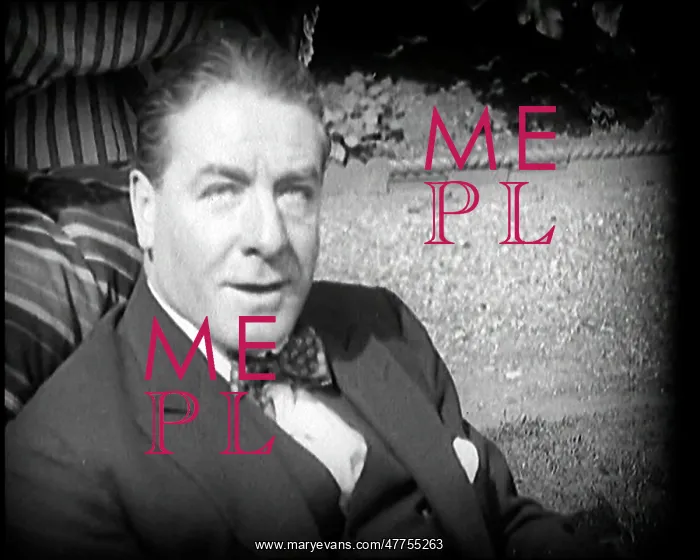: Matheson Lang Relaxing in a Deck Chair Smoking a Pipe : Matheson Lang Relaxing in a Deck Chair Smoking a Pipe