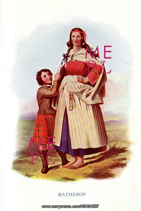 : Matheson, Traditional Scottish Clan Costume : Matheson, Traditional Scottish Clan Costume