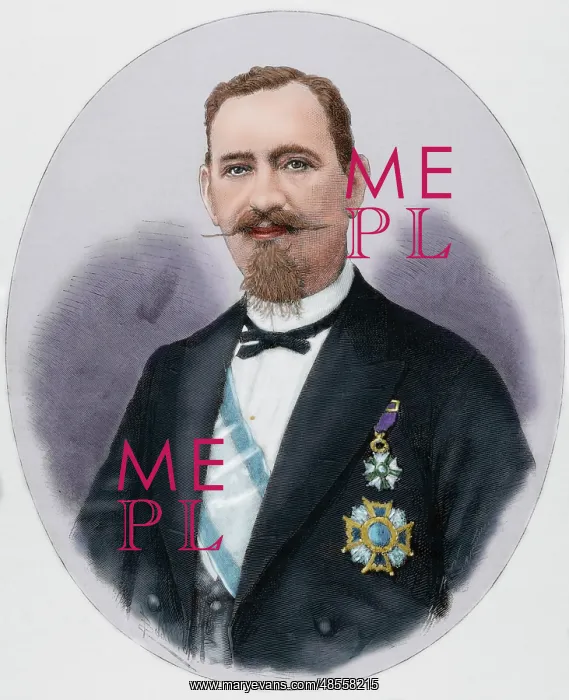 : Matias Lopez Lopez (1825-1891). Engraving by Arturo Carreter : Matias Lopez Lopez (1825-1891). Engraving by Arturo Carreter