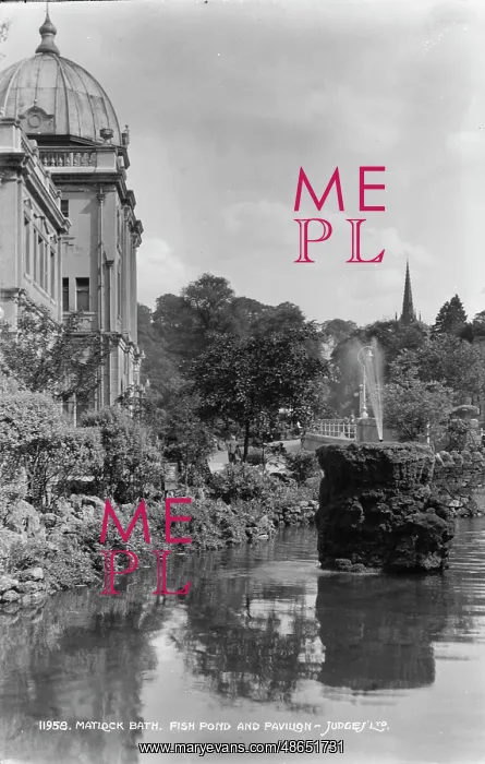 : Matlock Bath Fish Pond and Pavilion : Matlock Bath Fish Pond and Pavilion
