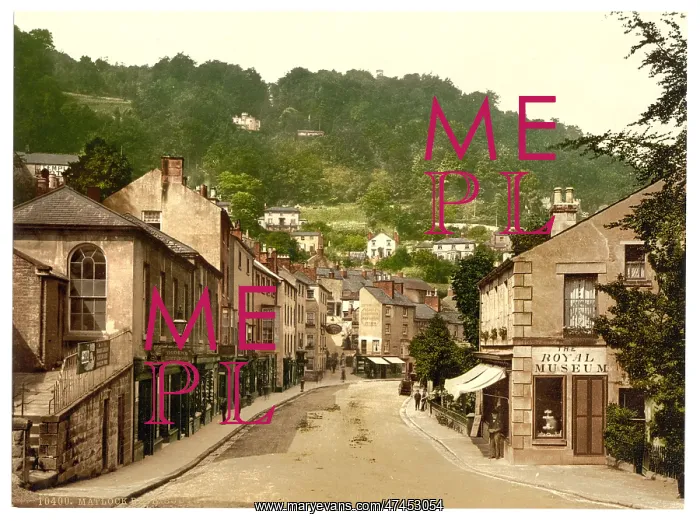 : Matlock South Parade and Heights of Abraham, Derbyshire, Eng : Matlock South Parade and Heights of Abraham, Derbyshire, Eng