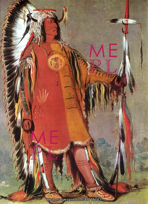 : Mato-tope, Second Chief of the Mandans, by George Catlin : Mato-tope, Second Chief of the Mandans, by George Catlin