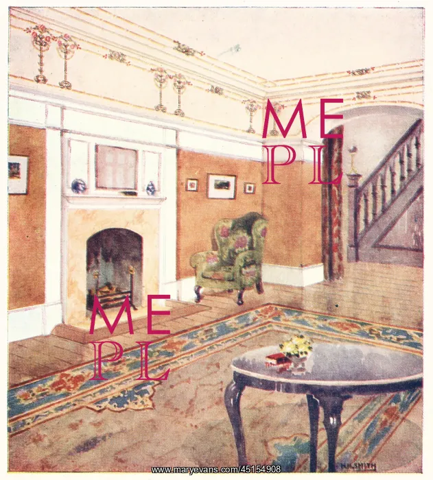 : A Matoned Entrance Hall : A Matoned Entrance Hall